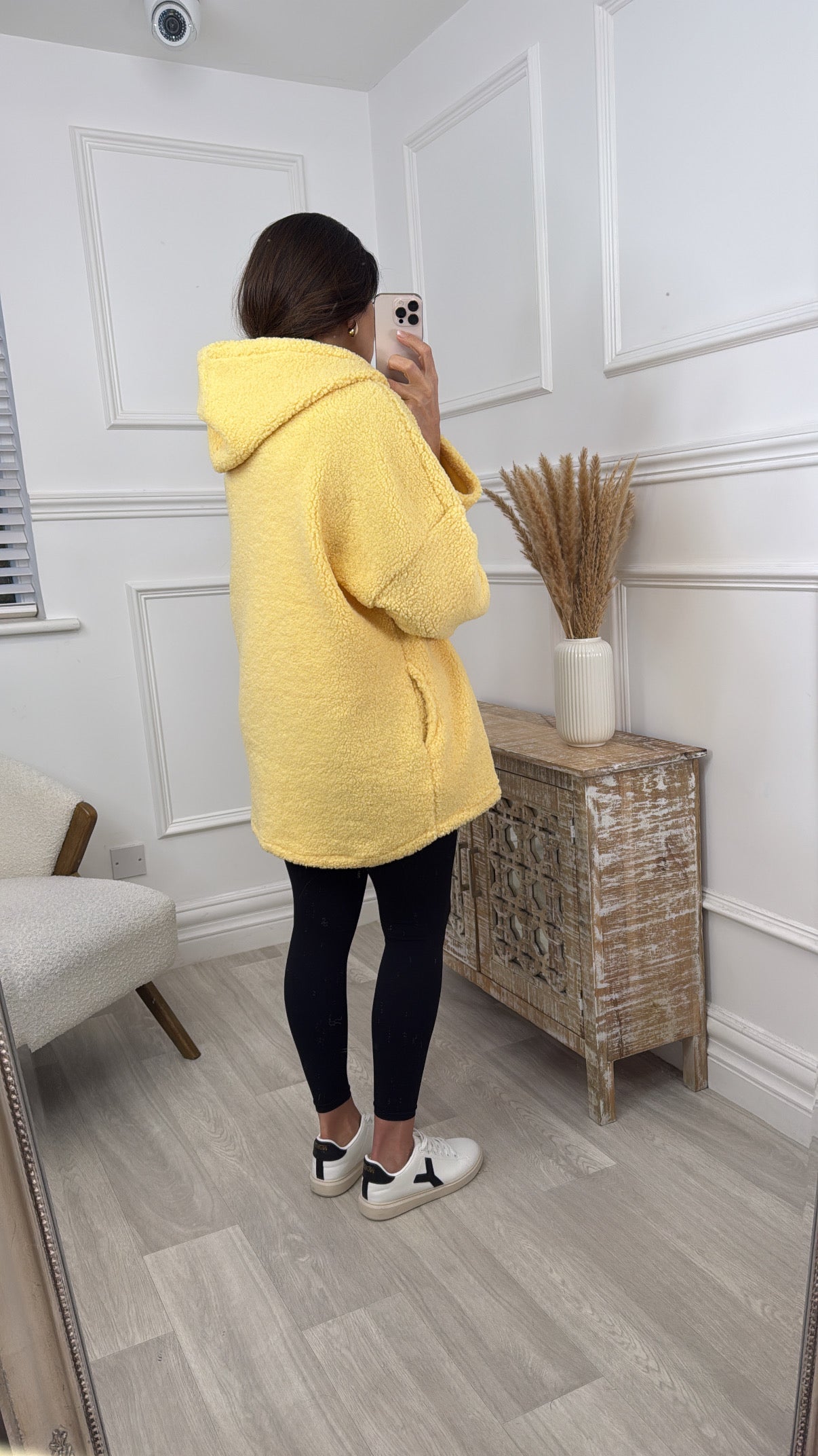 Lola Yellow Teddy Fleece Zipper