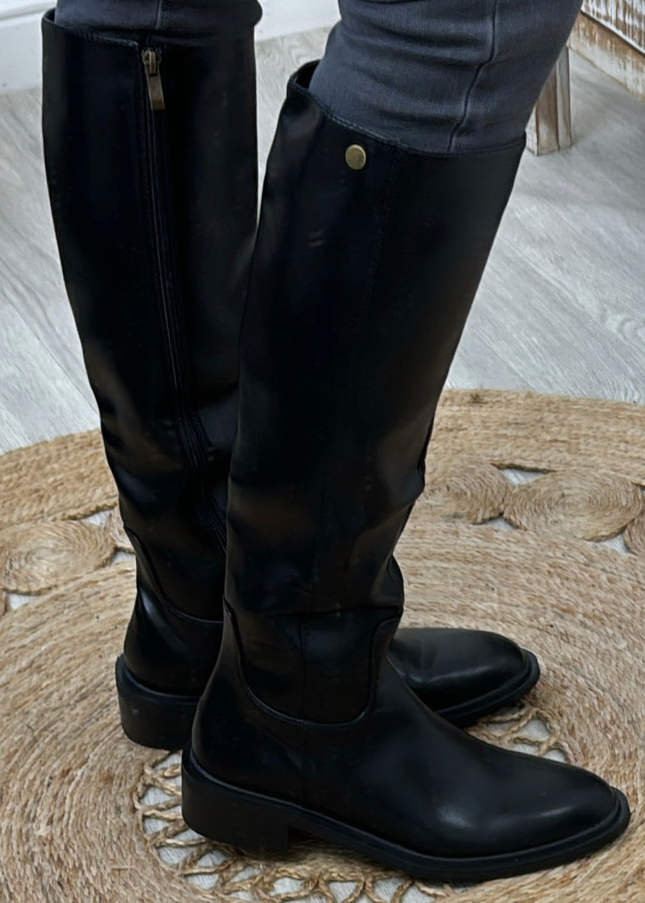 Lawrence Black Knee High Boots