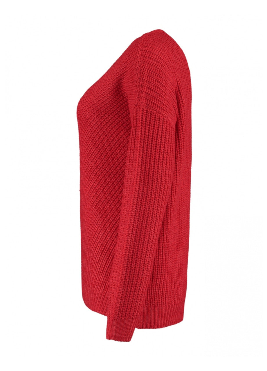 Pipa Samba Red Loose Fit Pullover