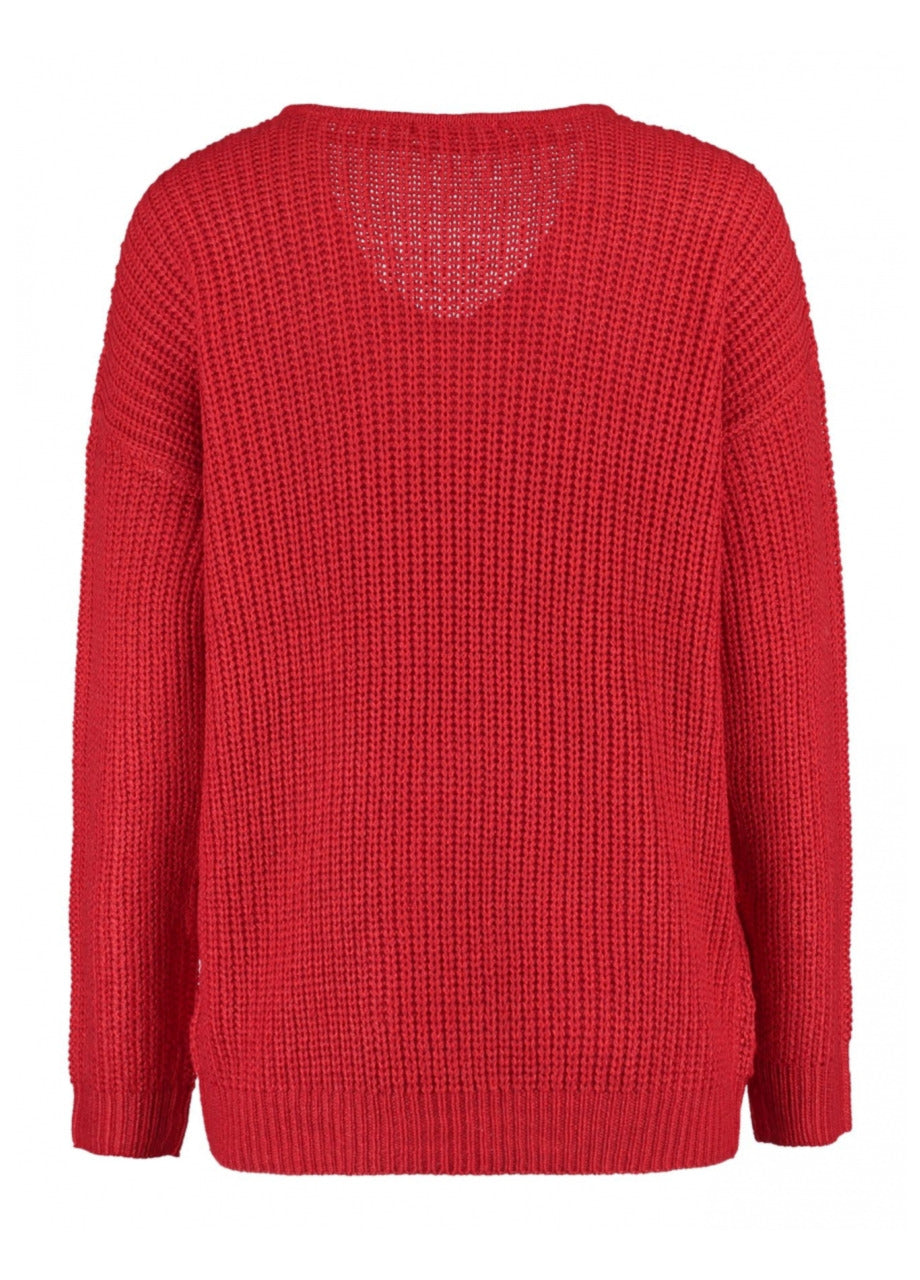 Pipa Samba Red Loose Fit Pullover