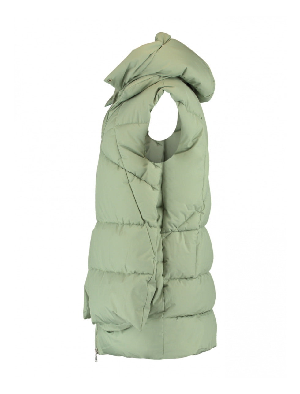 Liva Sage Layered Puffer Gilet