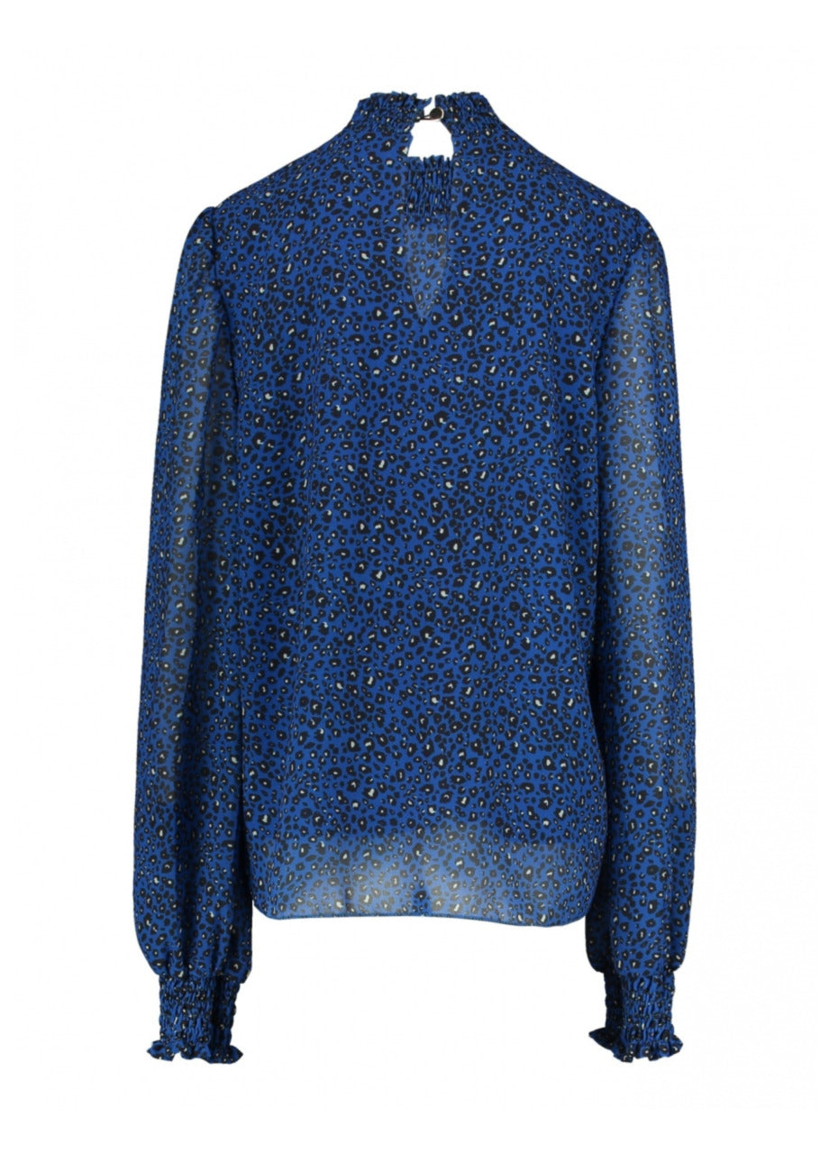 Nana Royal Blue Animal Print Blouse