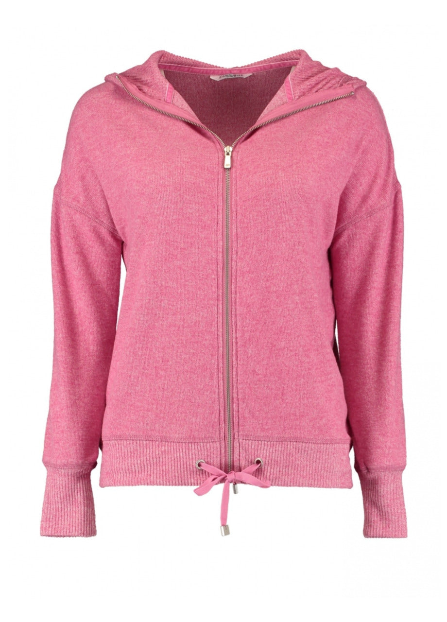 Nika Dark Pink Hooded Zipper