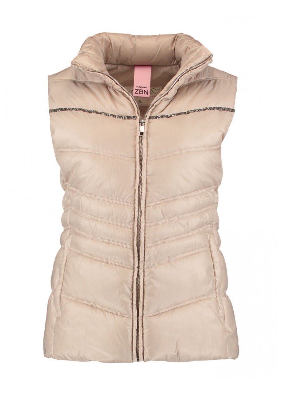 Bruna Ecru Glitter Detail Gilet