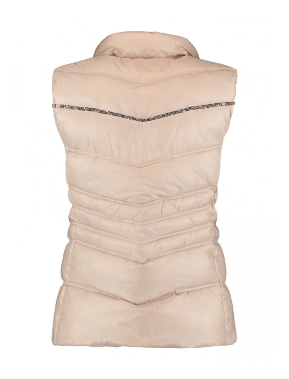 Bruna Ecru Glitter Detail Gilet