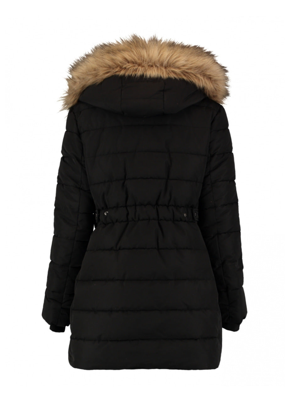 Anetta Black Puffer Jacket