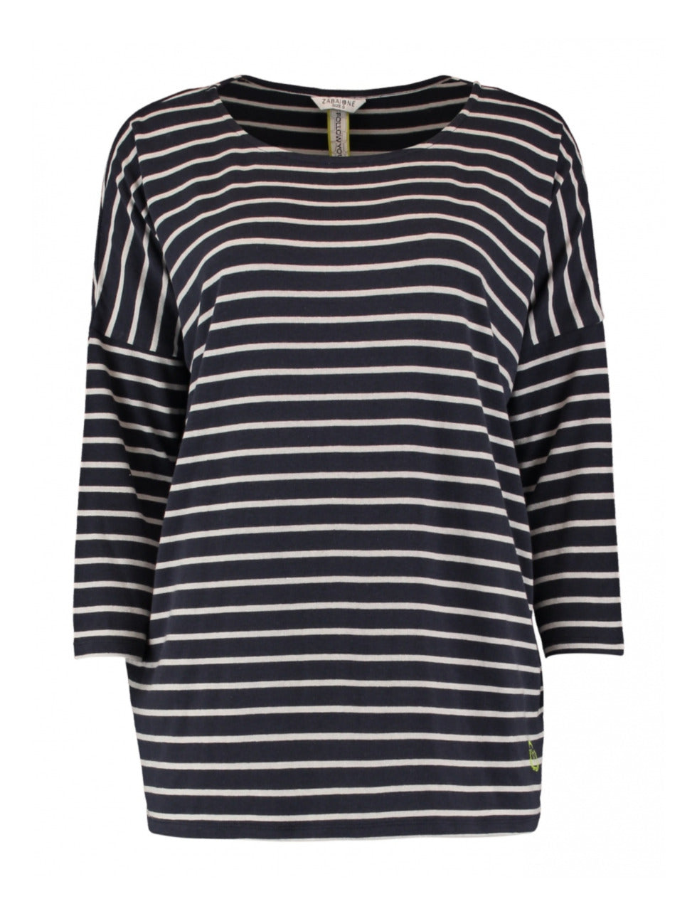 Marty Navy Offwhite Stripe Top