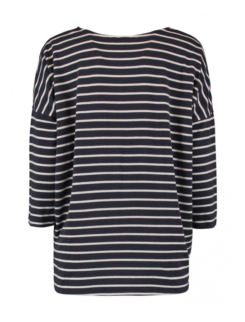 Marty Navy Offwhite Stripe Top