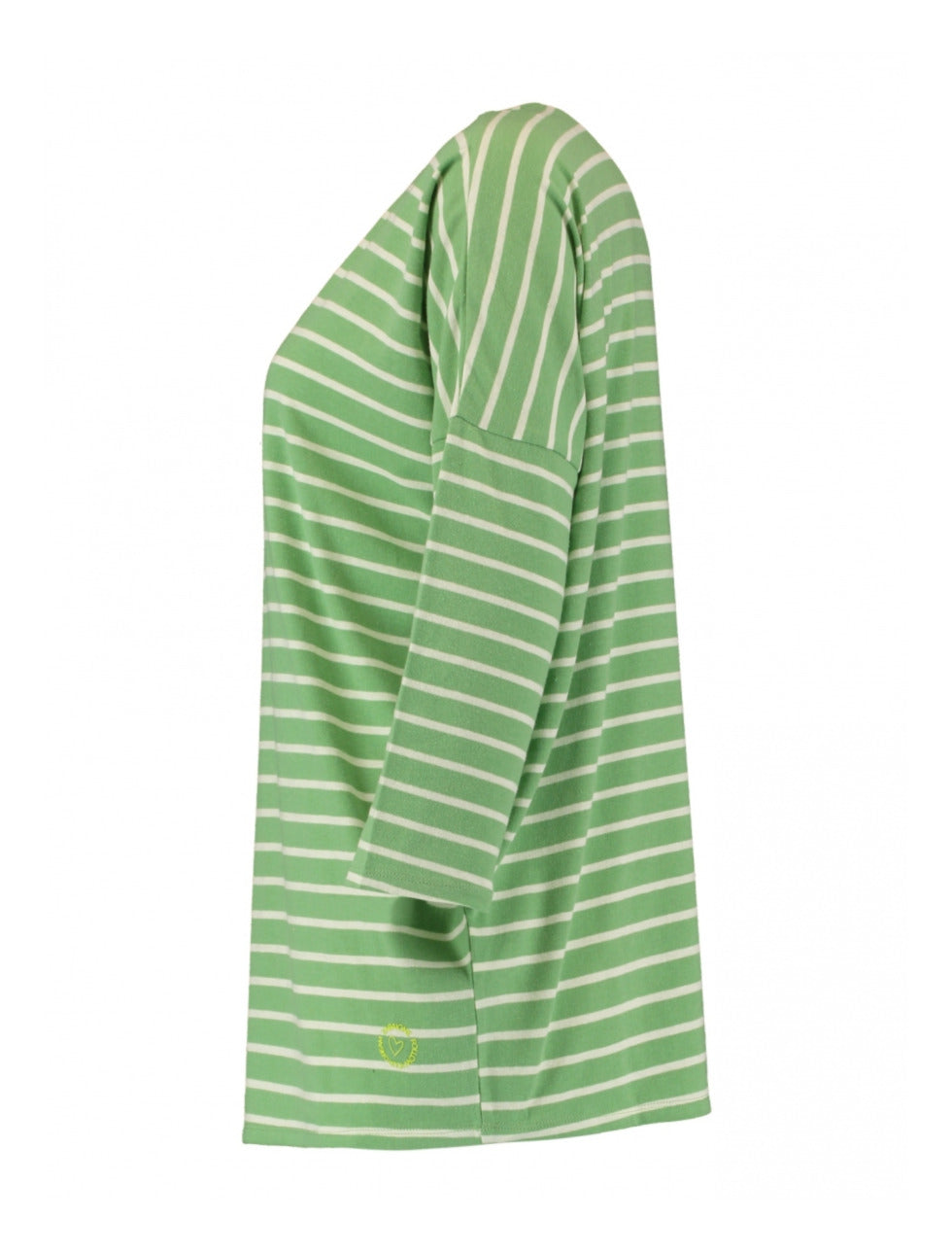 Marty Green Offwhite Stripe Top