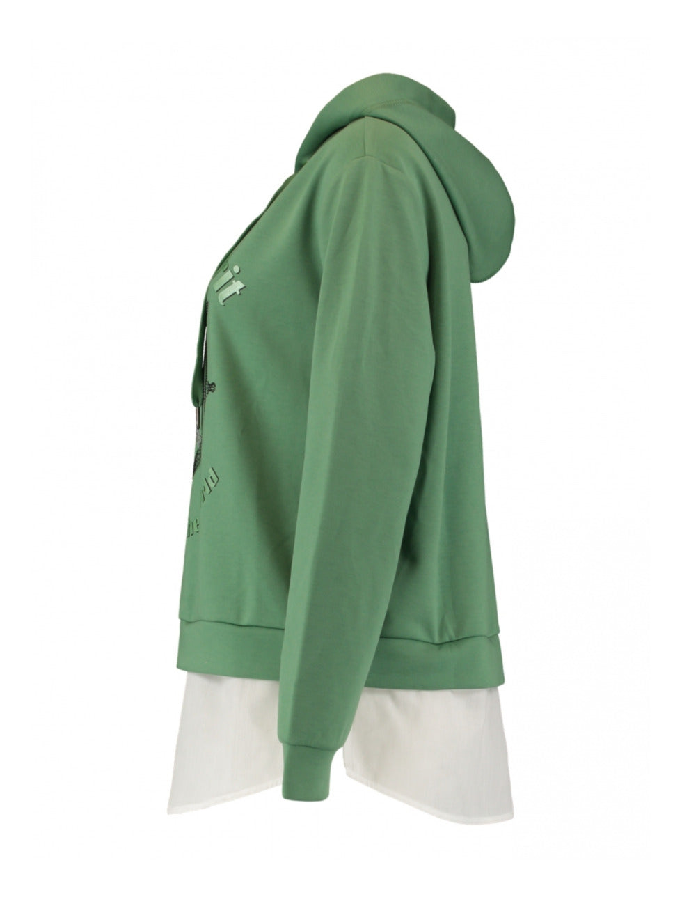 Elianne Green Layered Sweatshirt