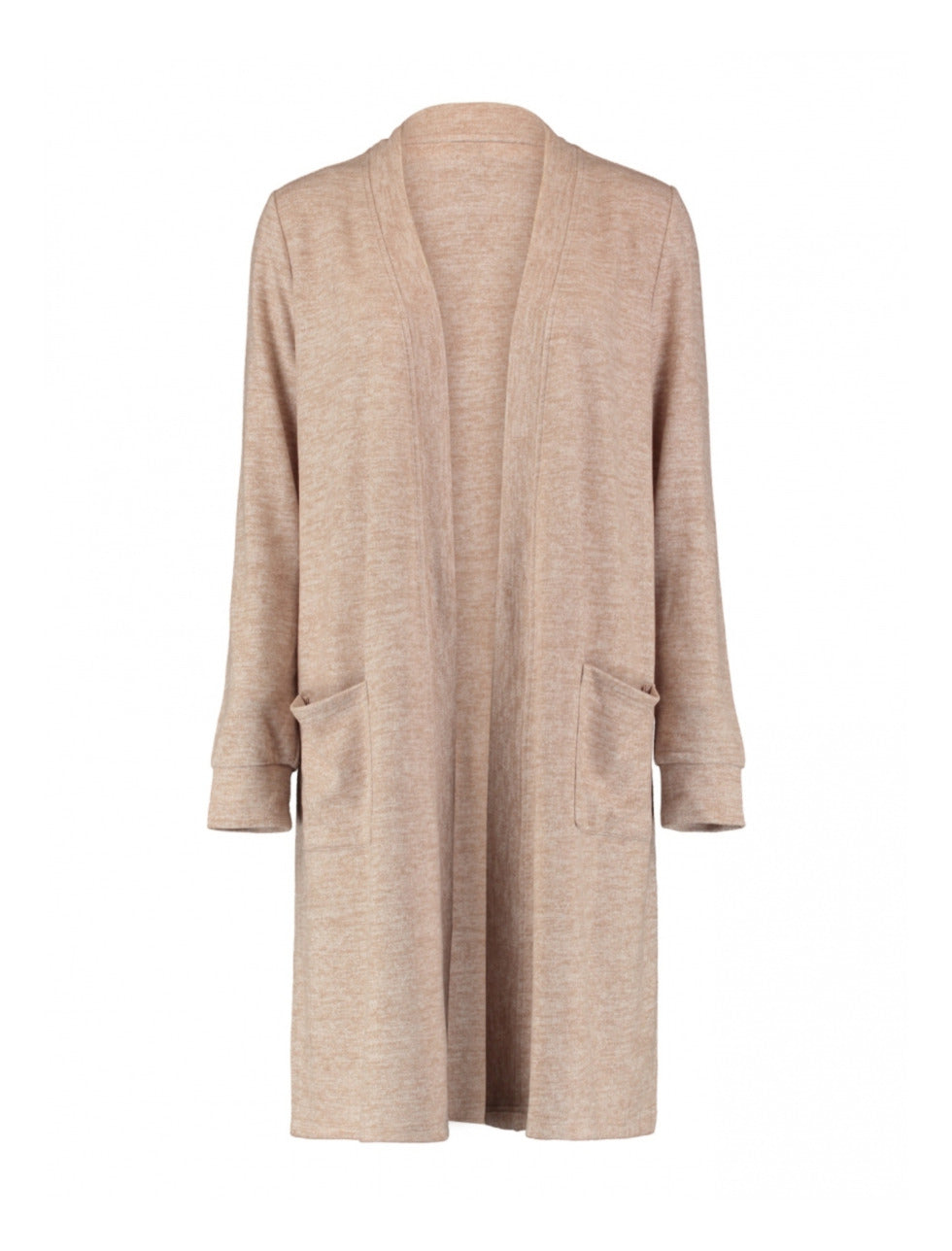 Montana Taupe Edge To Edge Long Cardigan