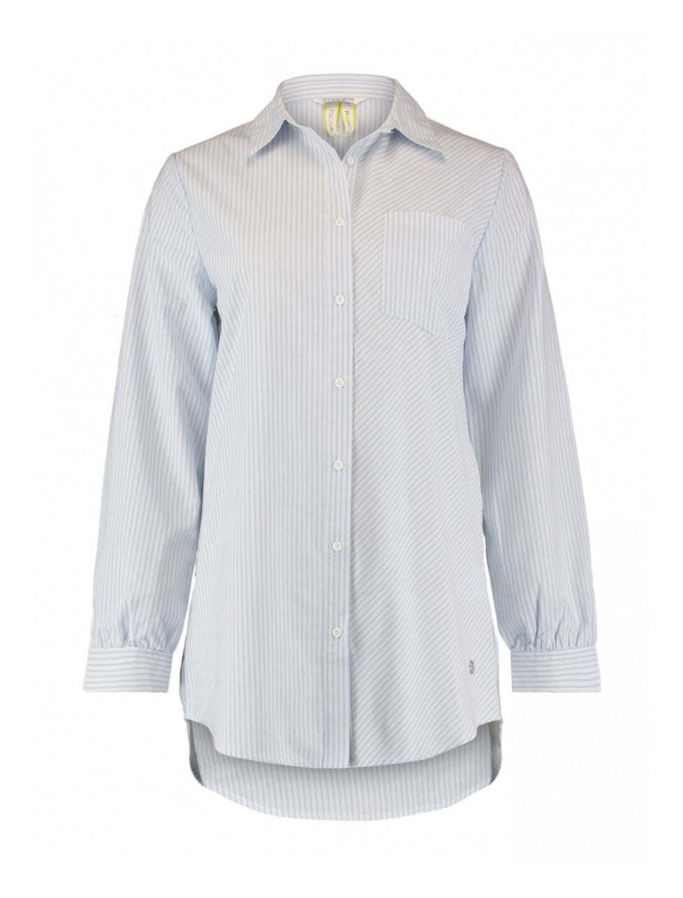 Miola White Blue Stripe Shirt