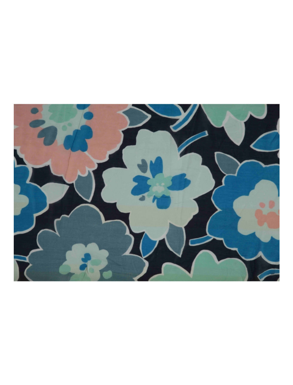 Melina Navy Flower Print Scarf