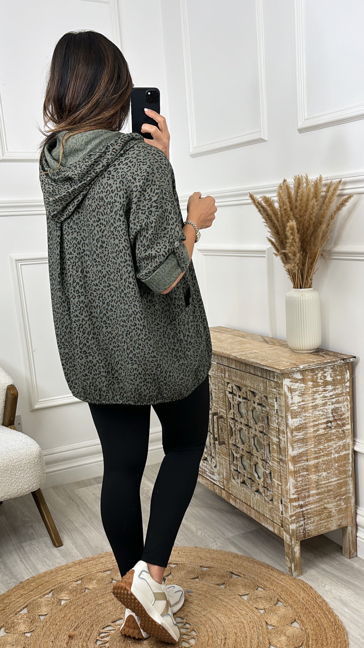 Mimi Khaki Leopard Light Jacket