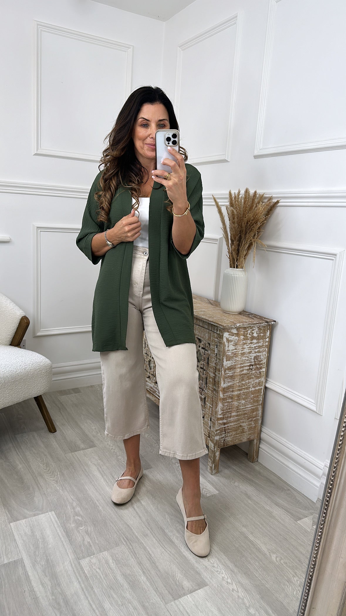 Liffey Khaki Kimono