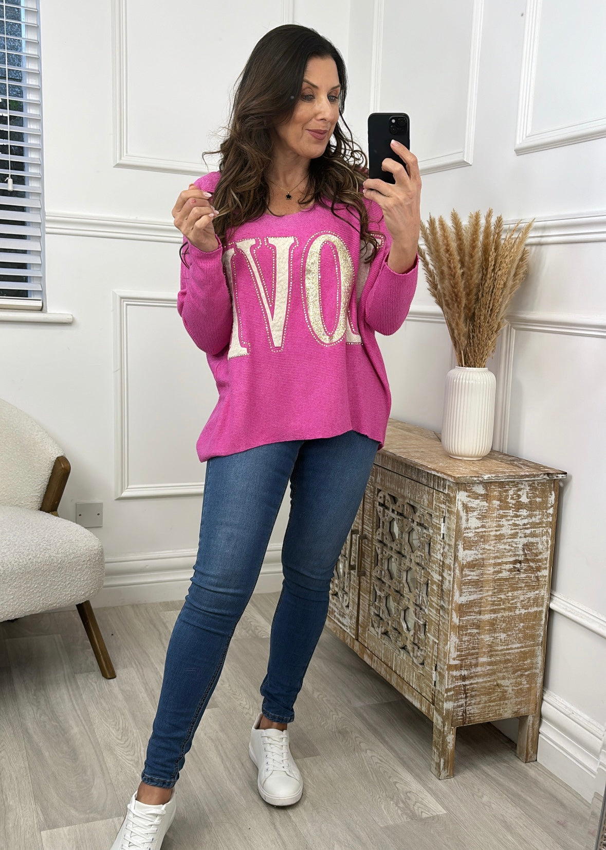 Jill Pink LOVE Top