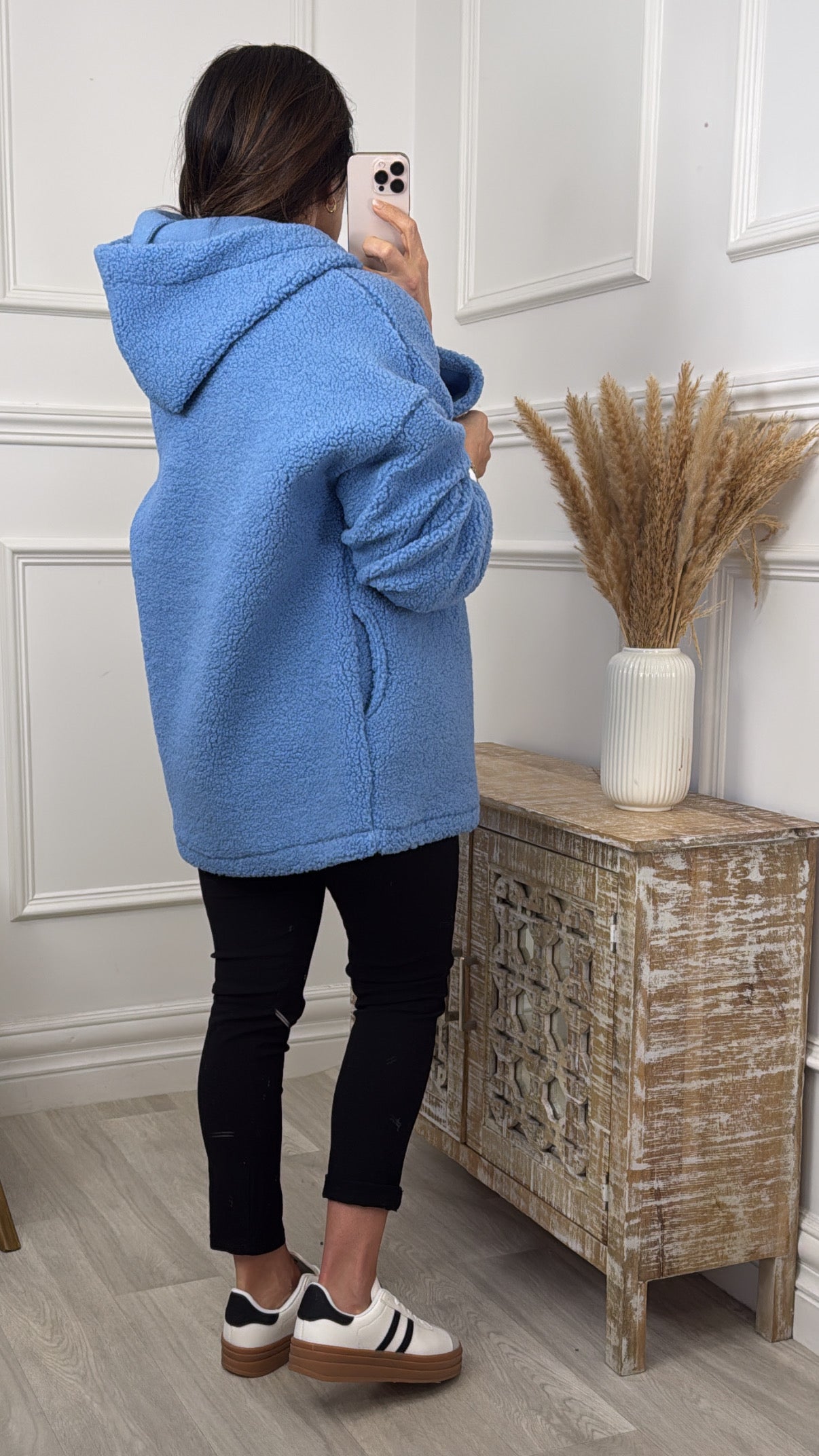 Lola Blue Teddy Fleece Zipper