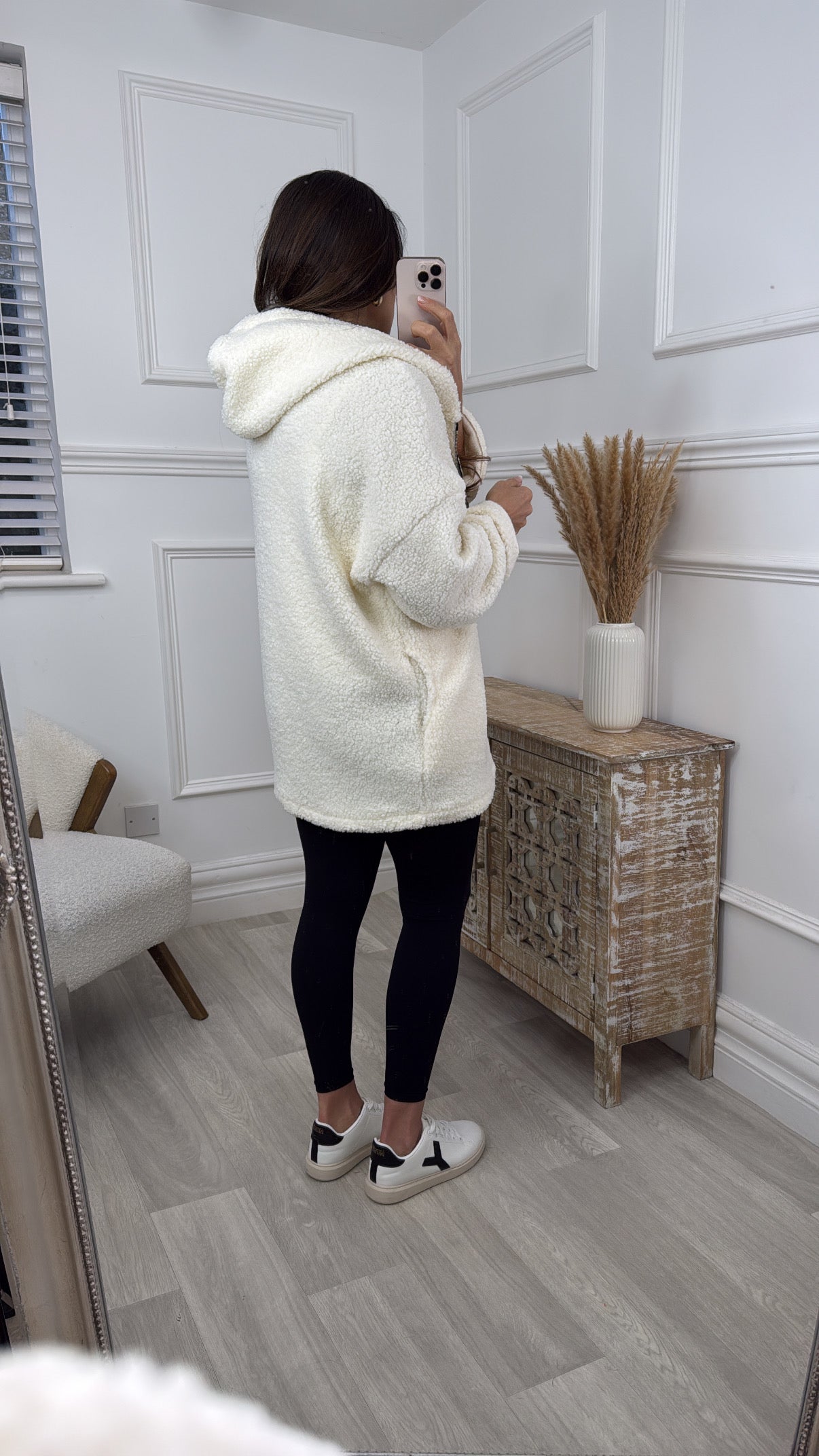 Lola Cream Teddy Fleece Zipper