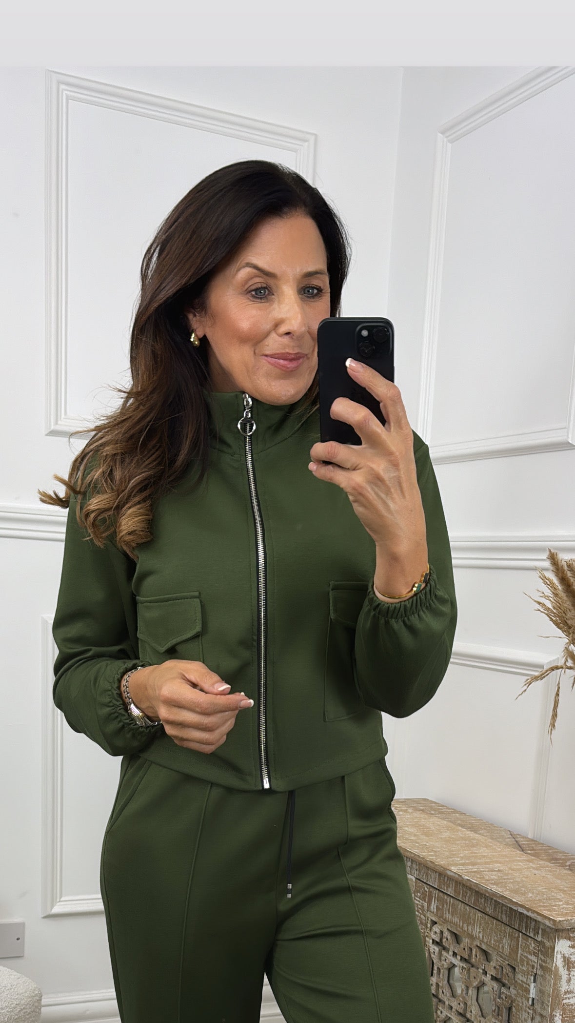 Cait Green Short Jacket