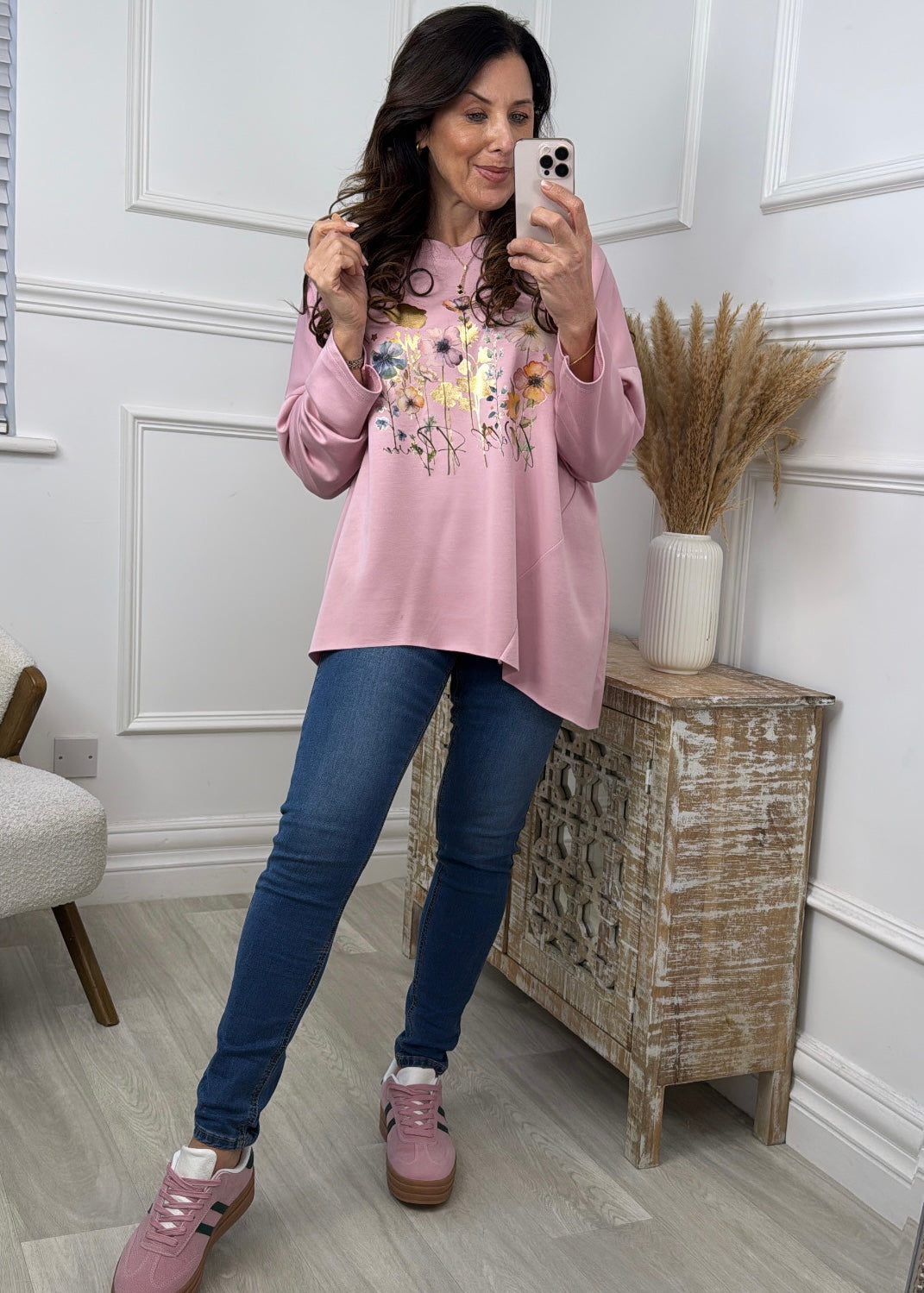 Lynda Pink Floral Top