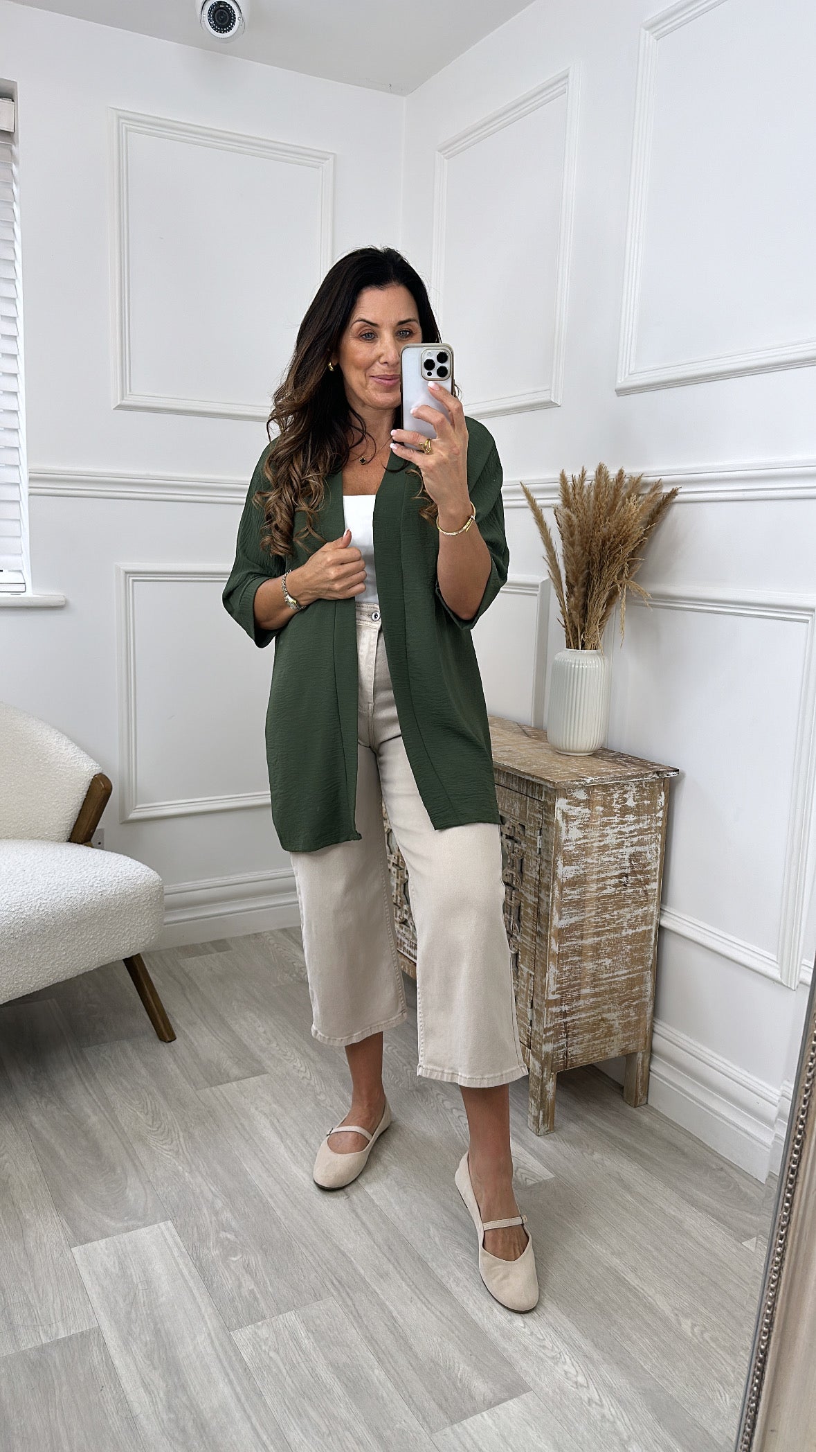 Liffey Khaki Kimono