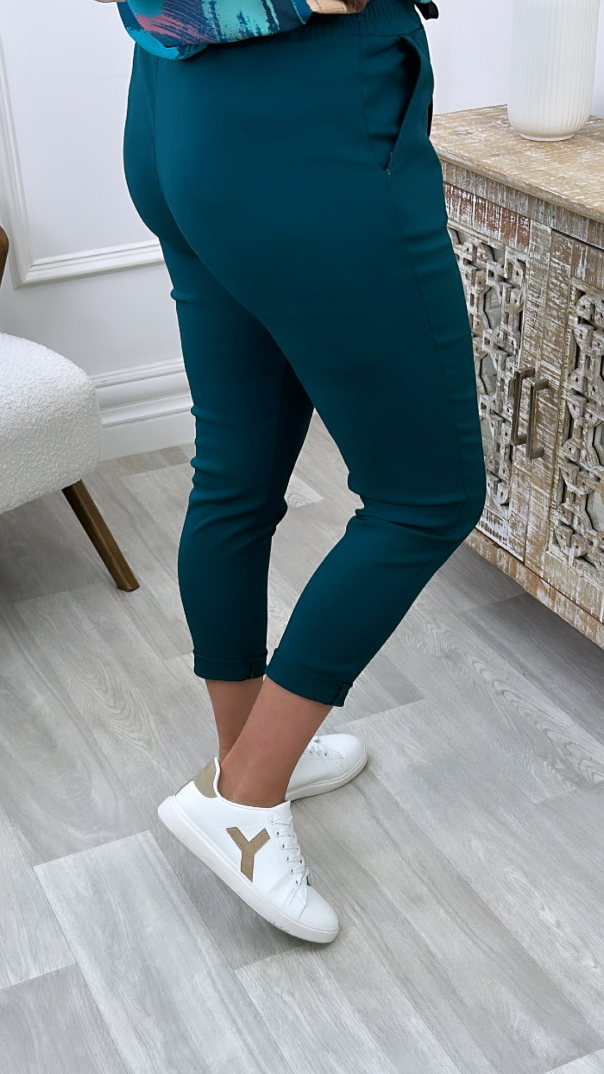 Phoenix Emerald Green Stretch Joggers