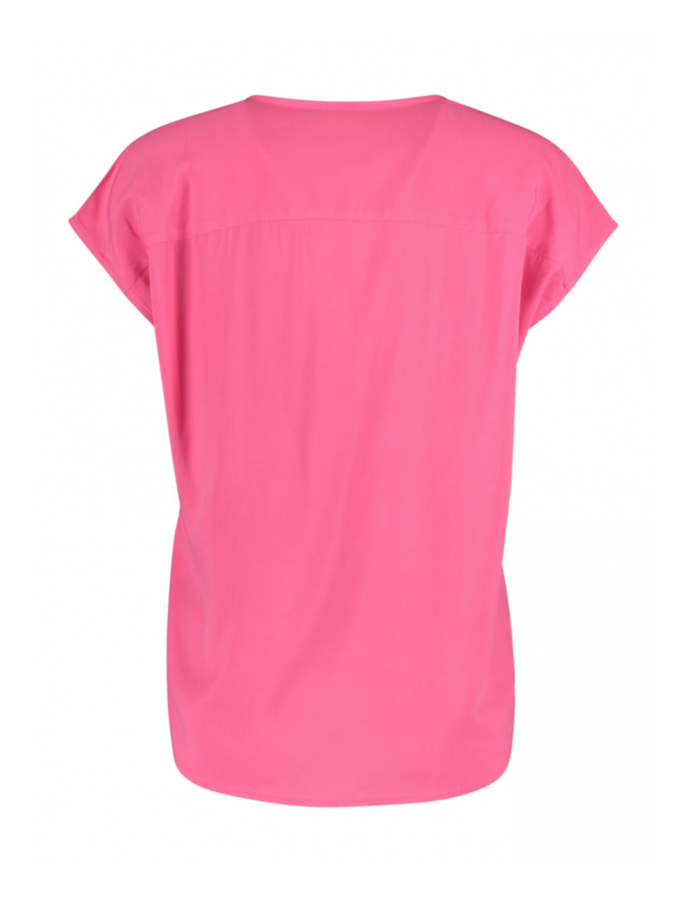 Betsy Candy Pink Front Pleat T-Shirt
