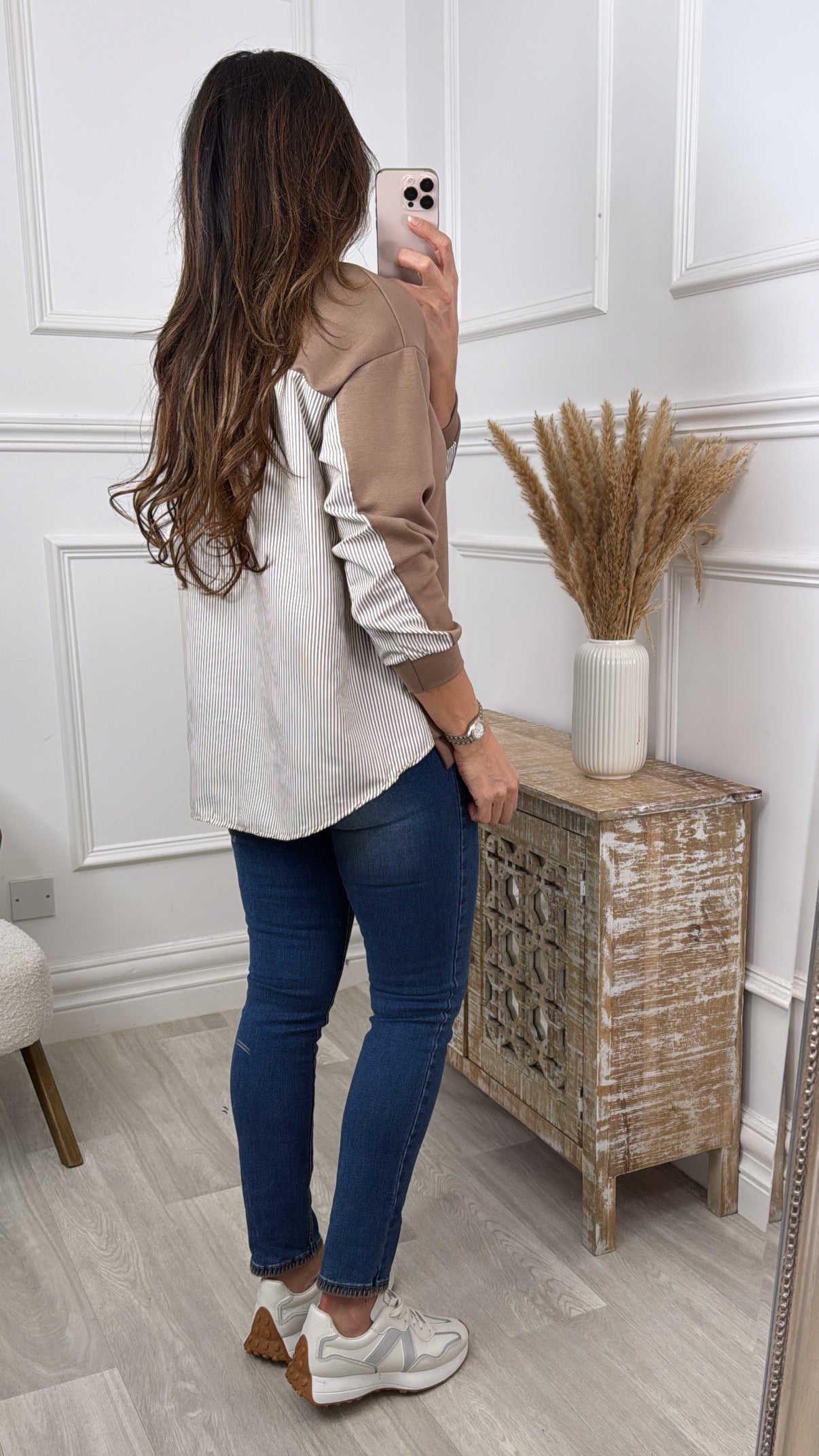 Bridget Taupe Dual Style Sweatshirt