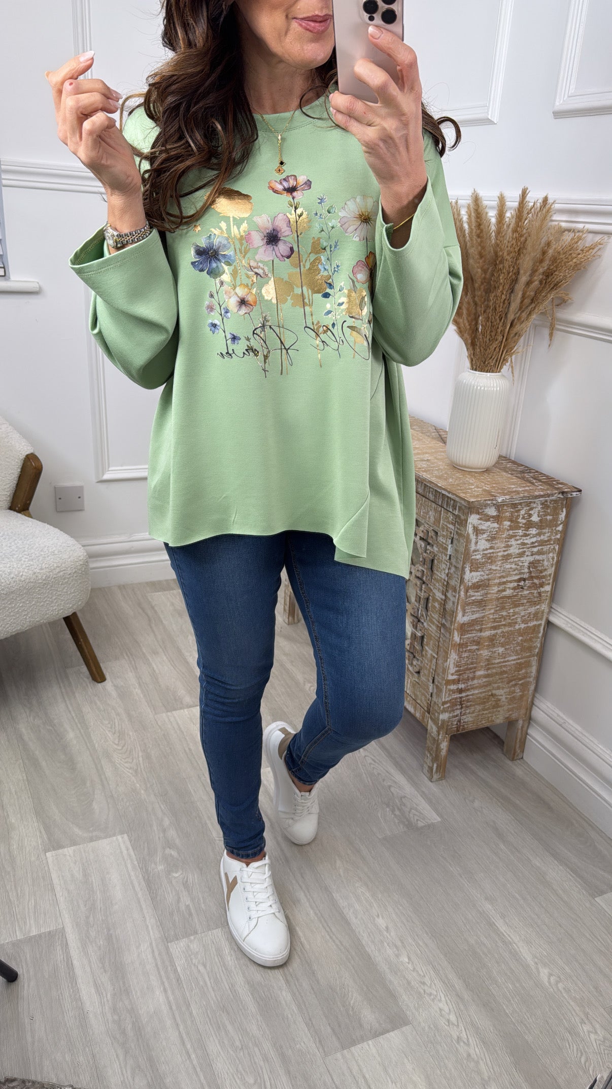 Lynda Green Floral Top