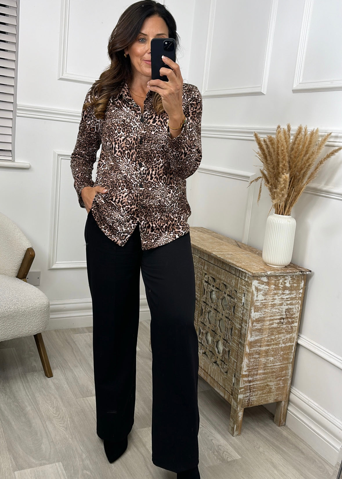 Elisabetta Leopard Print Shirt