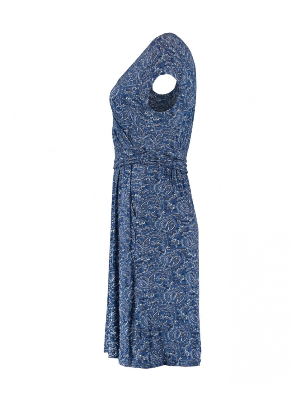 Kadira Blue Wrap Mini Dress