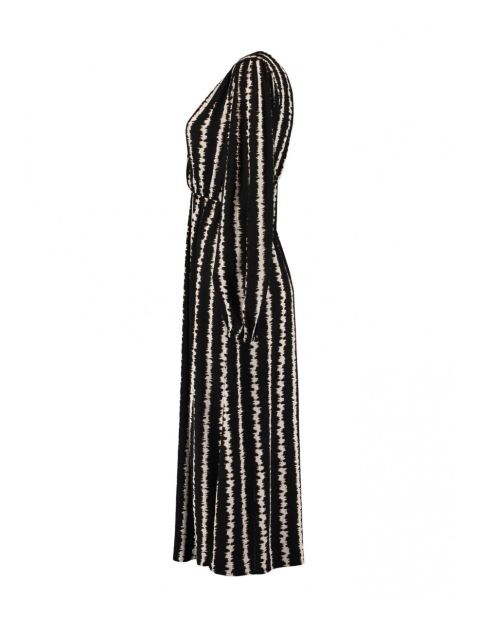 Leah Black Wrap Midi Dress