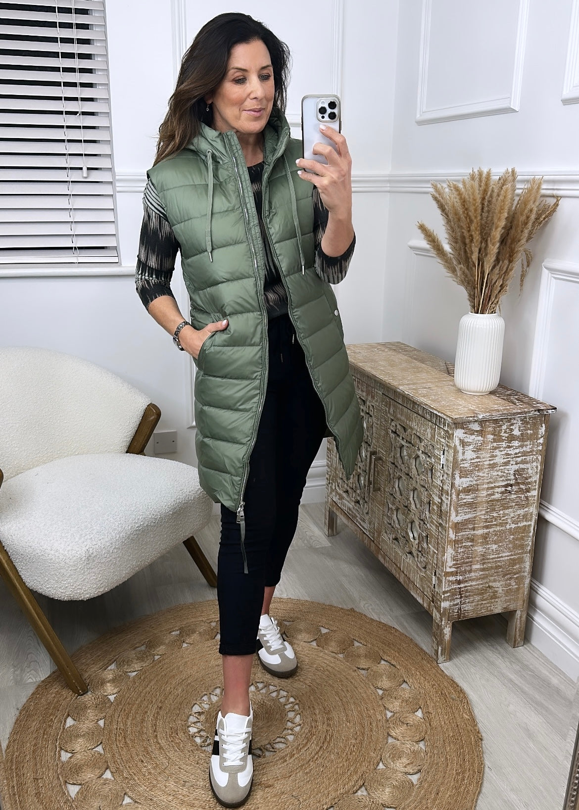 Marcia Green Quilted Gilet