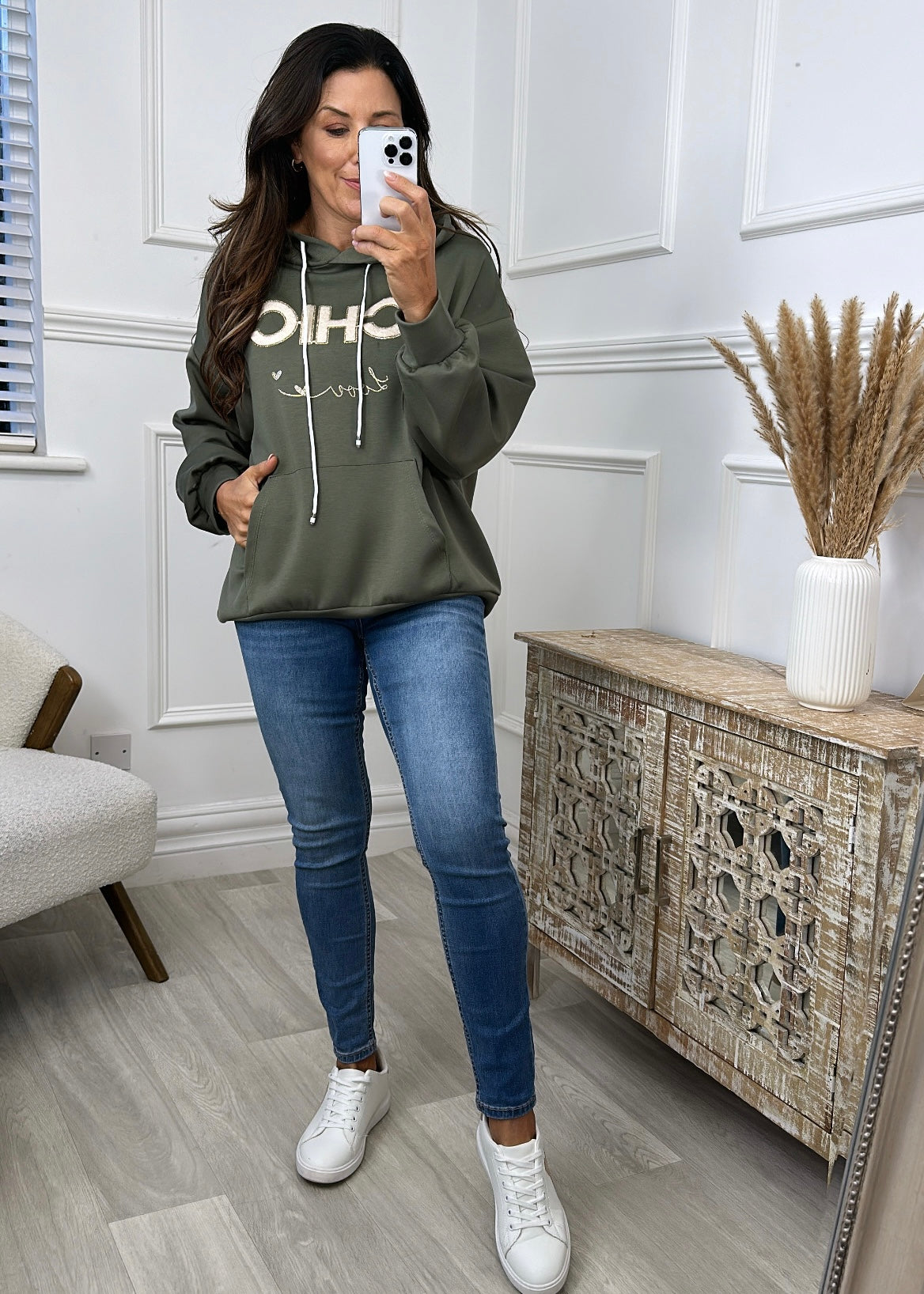 Karen Khaki CHIC LOVE Hoodie