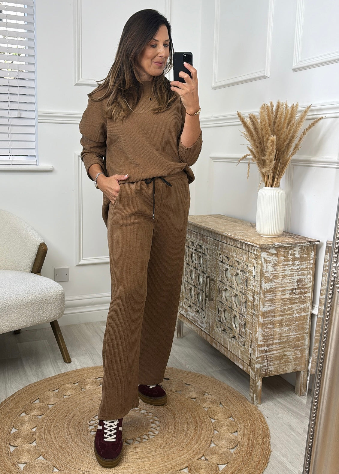 Hannah Camel Soft Textured Set