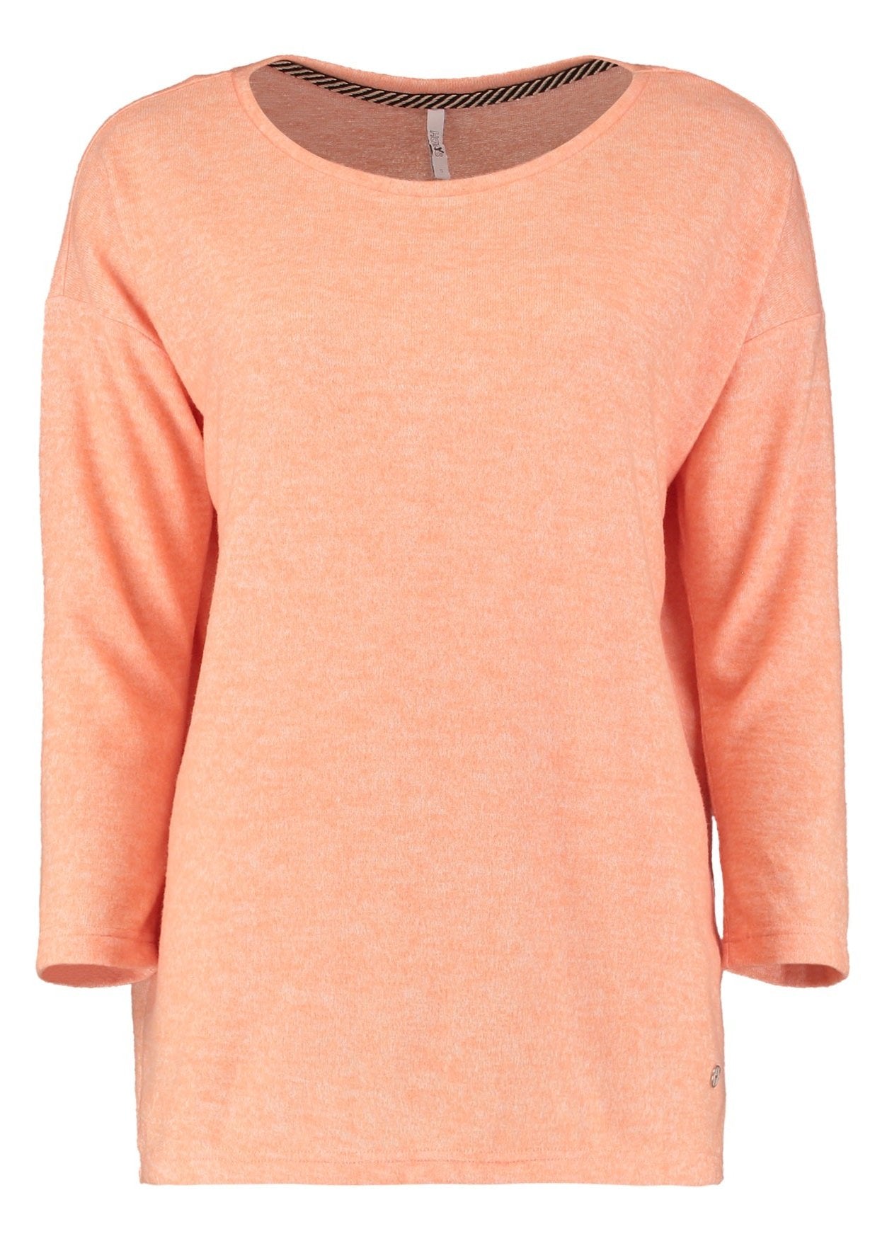 Mia Apricot Marl Knit Top