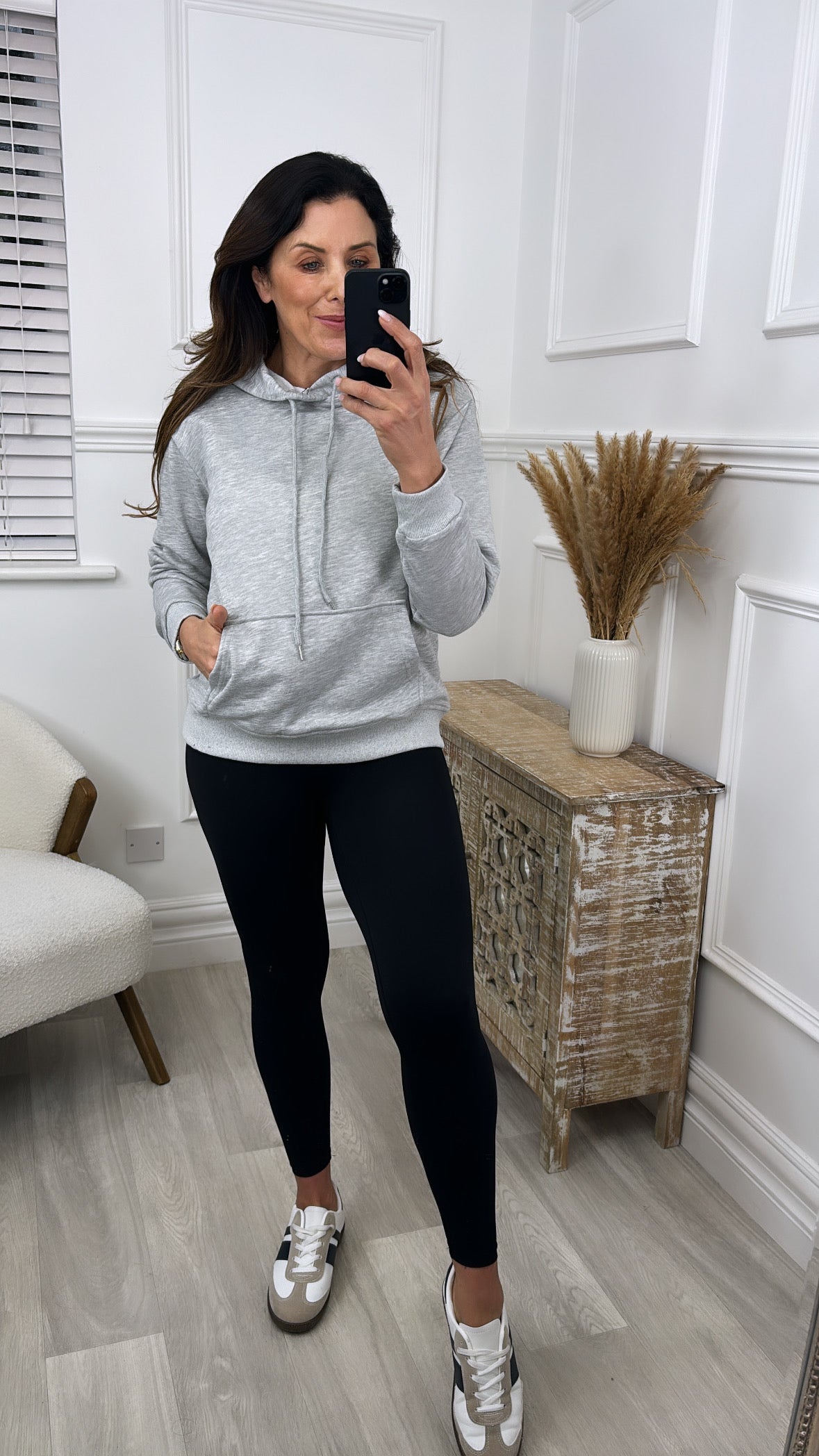 Moira Grey Kangaroo Pocket Hoodie