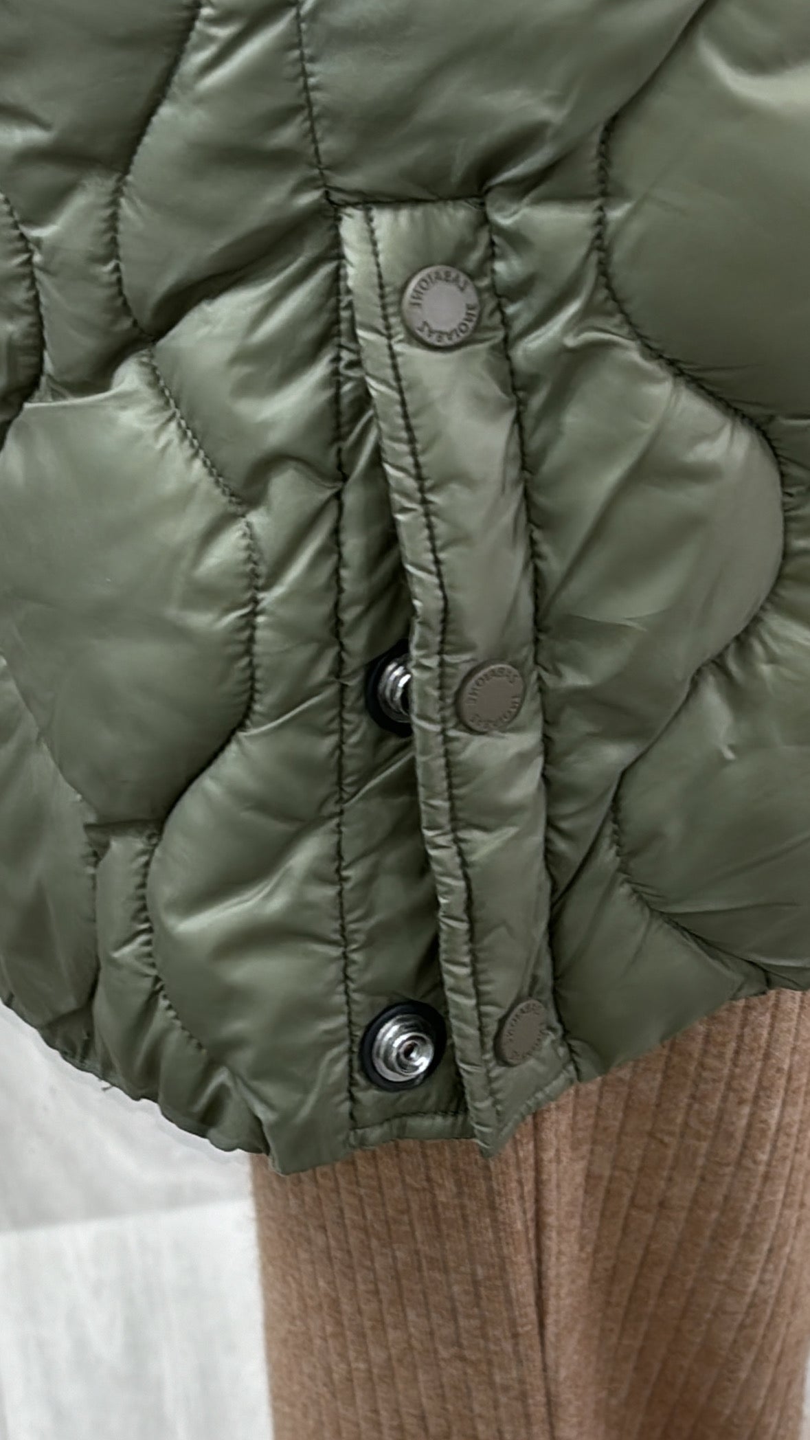 Severina Khaki Puffer Jacket