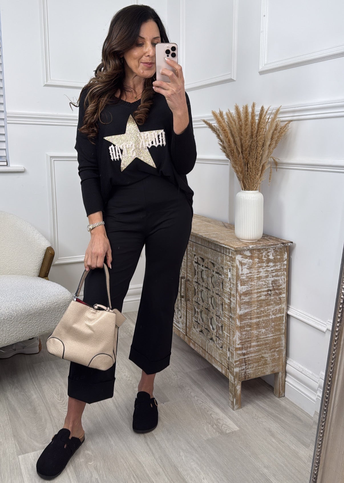 Dorothea Black ROCK STAR Top