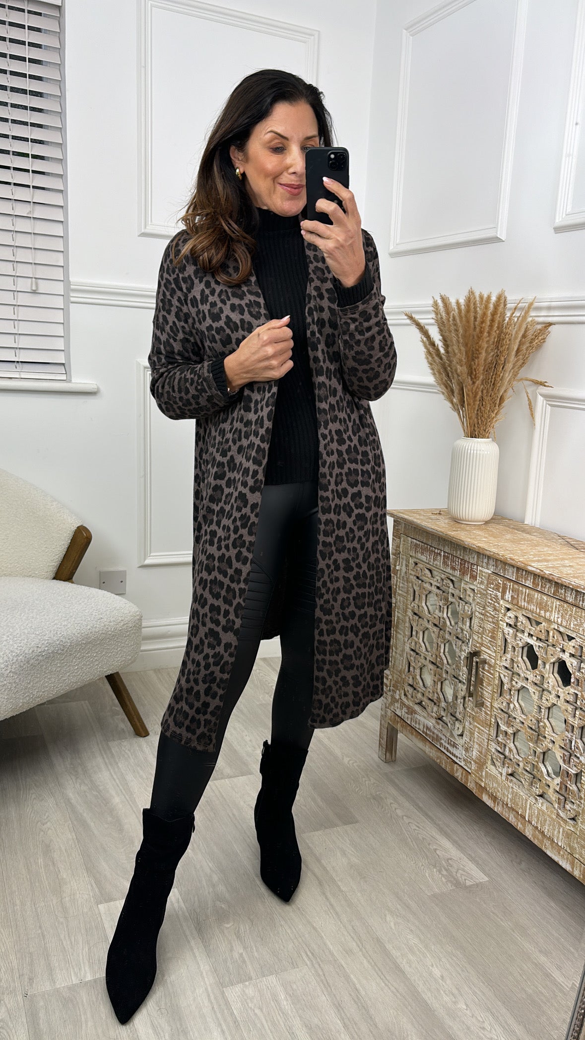 Tammy Brown Leopard Print Cardigan