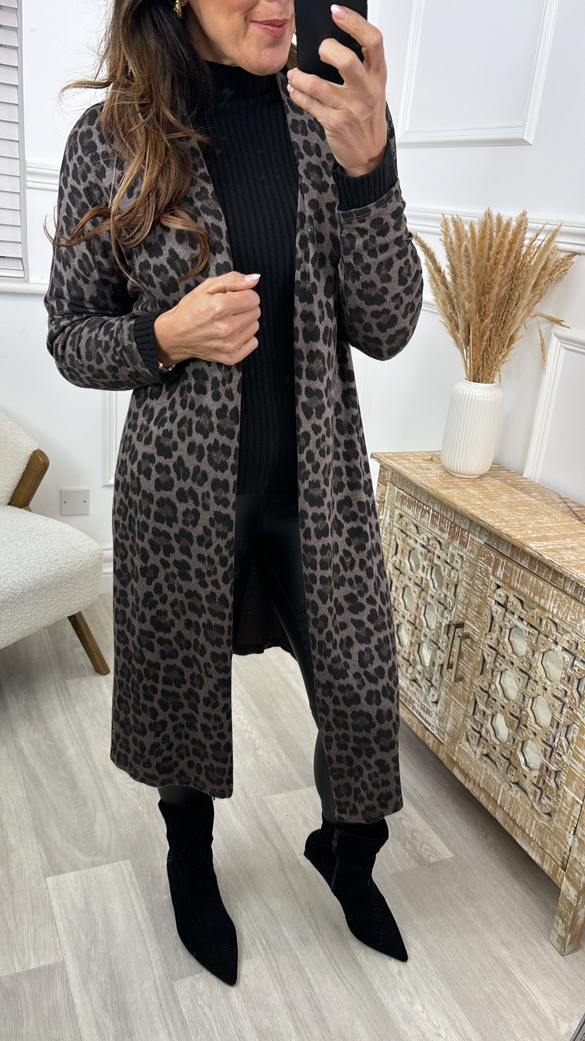 Tammy Brown Leopard Print Cardigan