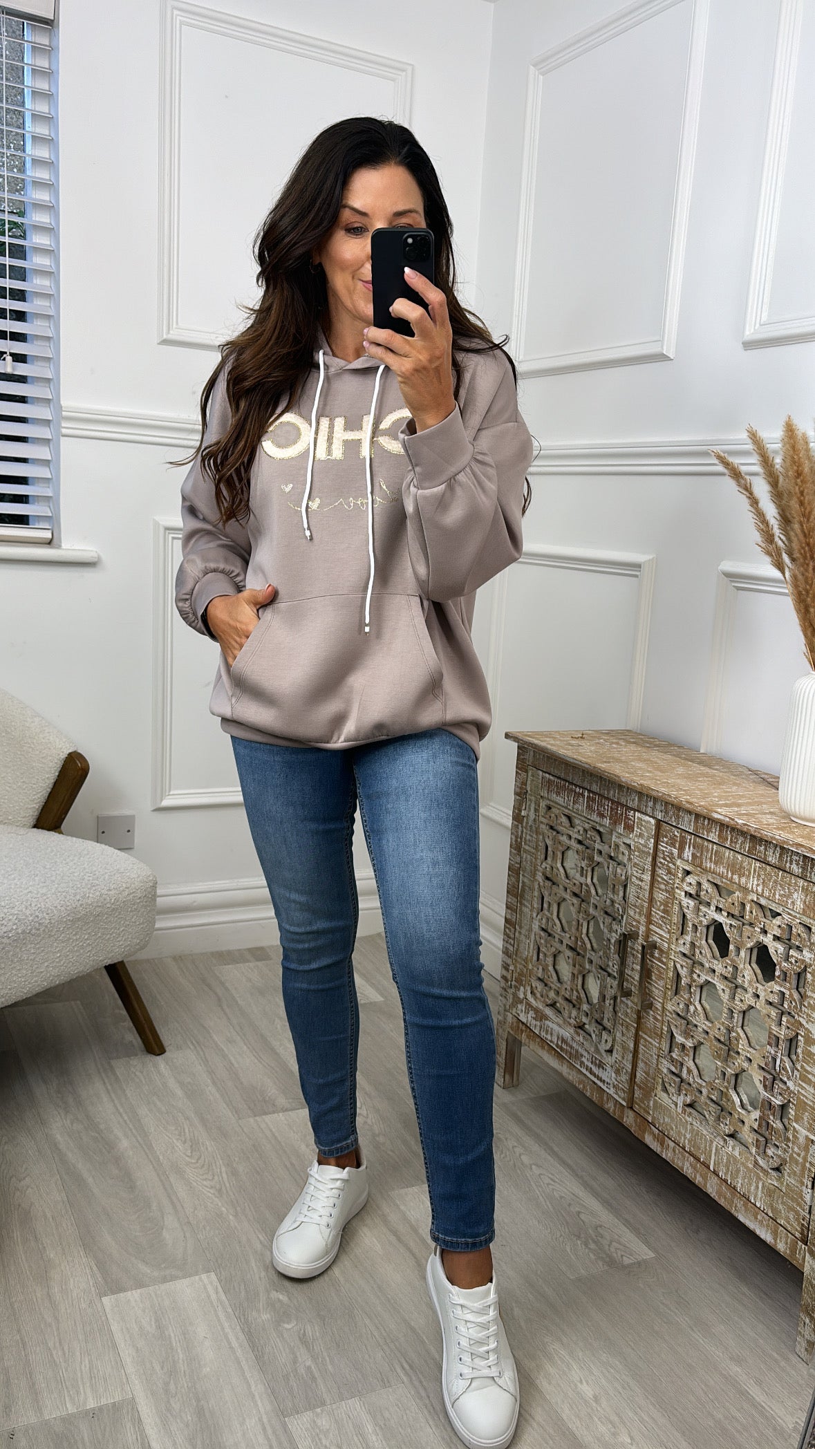 Karen Beige CHIC LOVE Hoodie