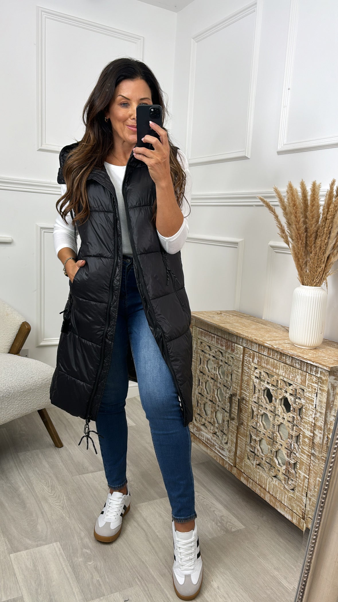 Blake Black Puffer Gilet