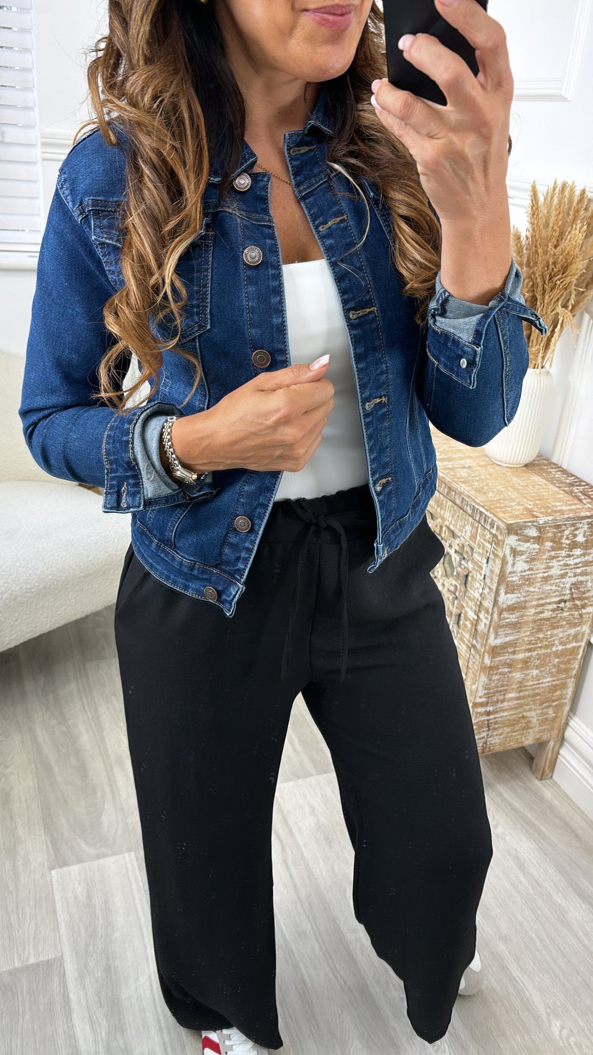 Sharon Dark Wash Denim Jacket