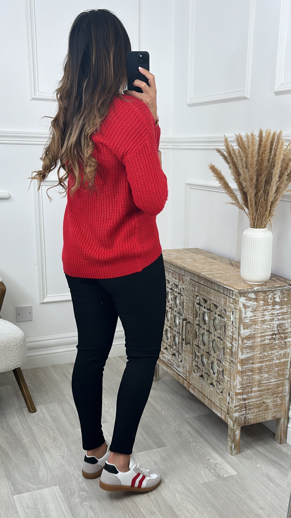 Pipa Samba Red Loose Fit Pullover