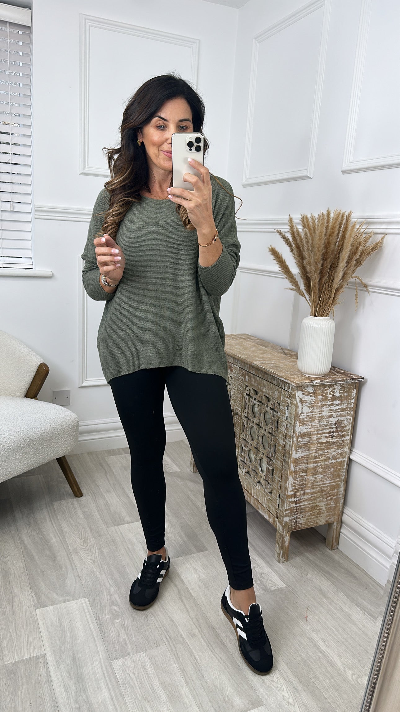 Maeve Khaki Knit Top