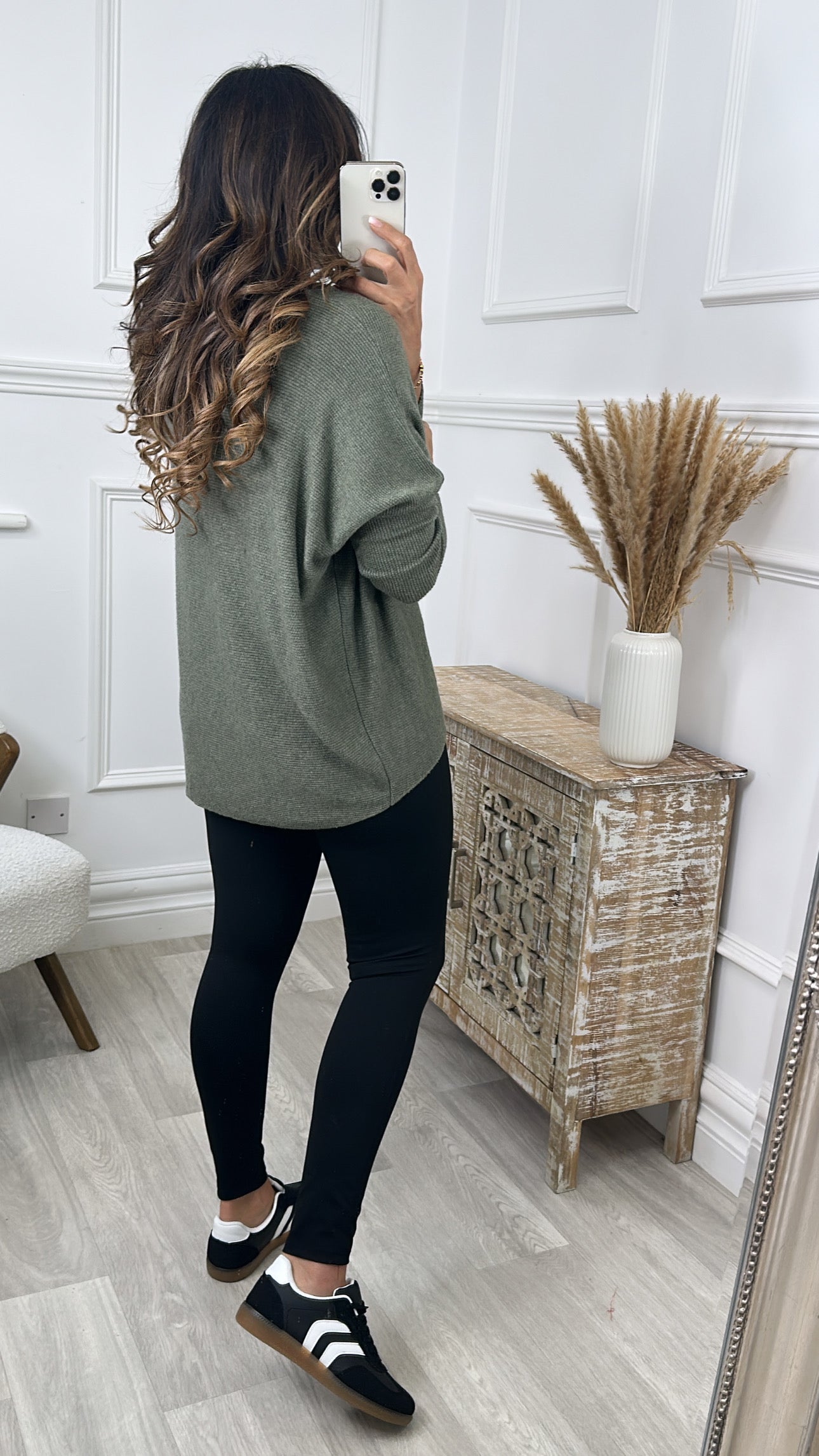 Maeve Khaki Knit Top