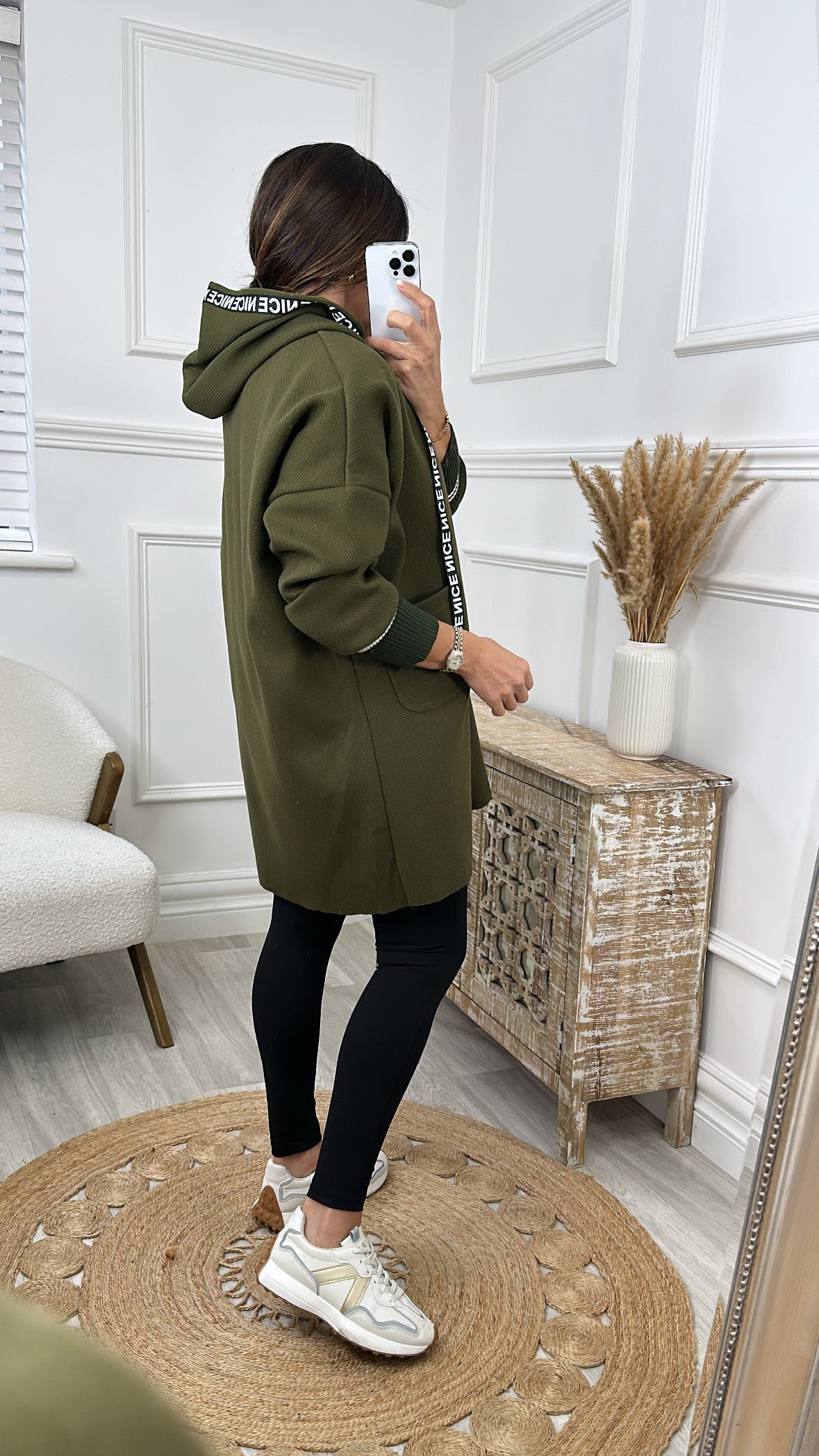 Damira Khaki Unlined Cuff Jacket