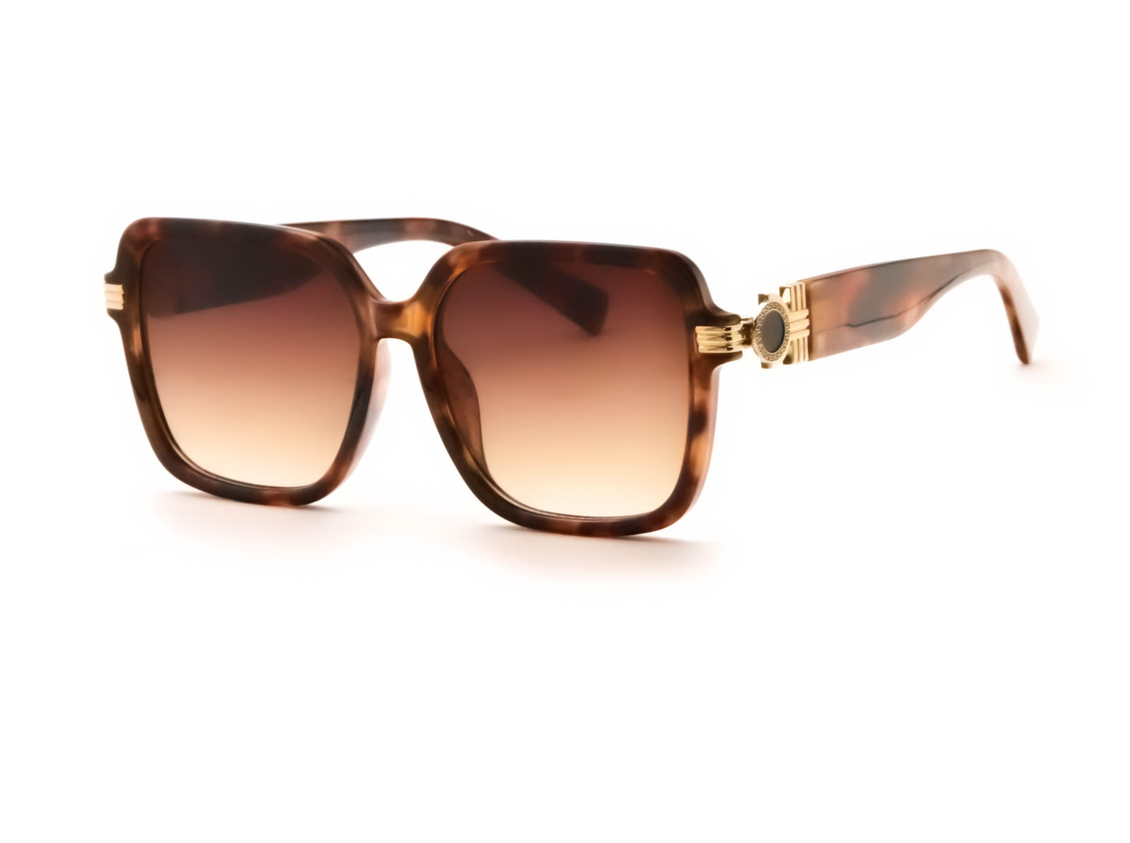 Myra Brown Gold Side Detail Sunglasses