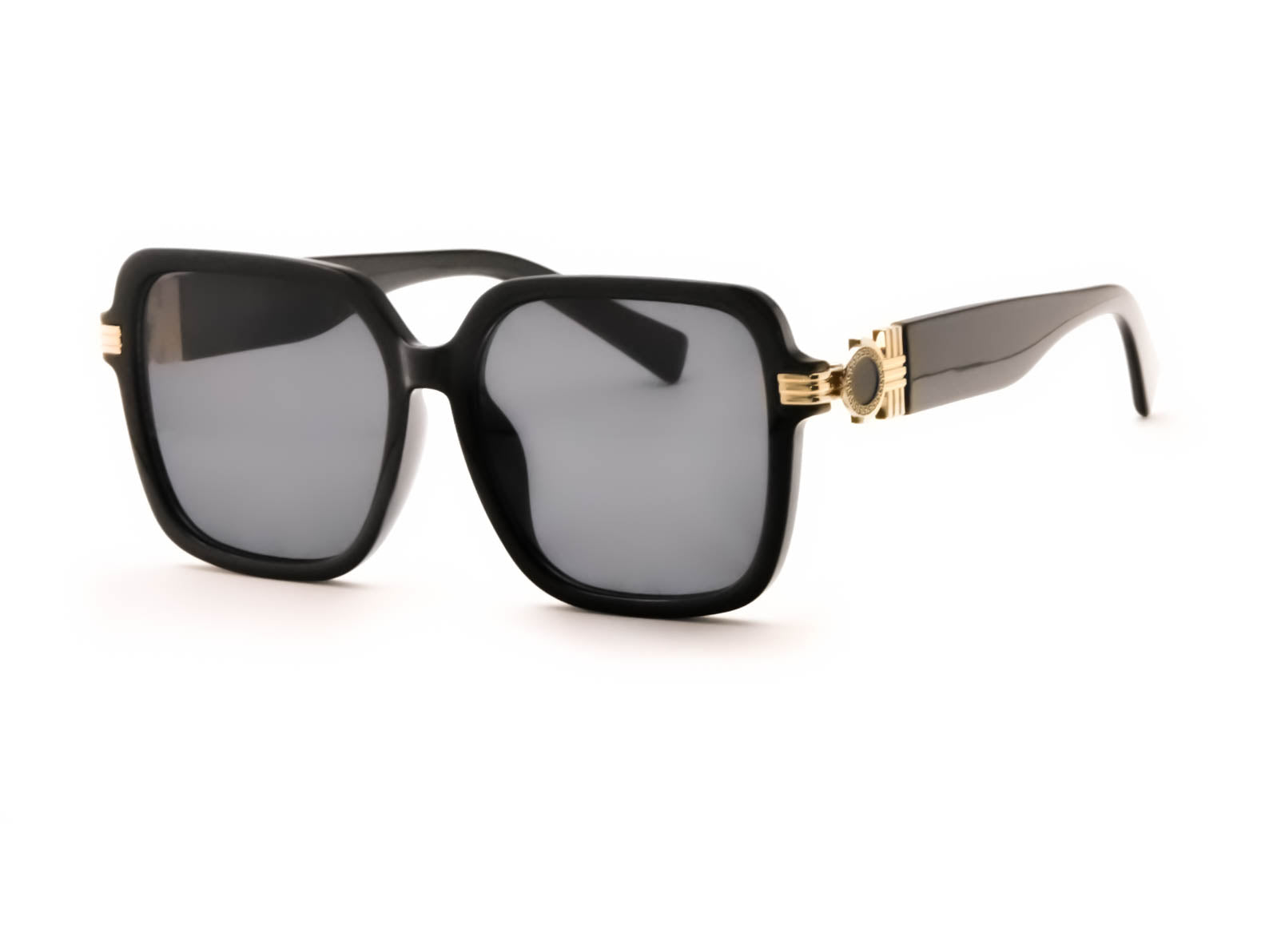 Myra Black Gold Side Detail Sunglasses